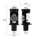 MOTO LED Mini Projector Lens H4 55W LED Headlight for Motorcycles 12V White Color High Low Beam New 6000k Color LED Light Bulb - Image 8