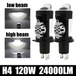 MOTO LED Mini Projector Lens H4 55W LED Headlight for Motorcycles 12V White Color High Low Beam New 6000k Color LED Light Bulb - Image 4