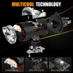 MOTO LED Mini Projector Lens H4 55W LED Headlight for Motorcycles 12V White Color High Low Beam New 6000k Color LED Light Bulb - Image 7