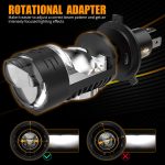 MOTO LED Mini Projector Lens H4 55W LED Headlight for Motorcycles 12V White Color High Low Beam New 6000k Color LED Light Bulb - Image 3