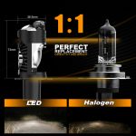 MOTO LED Mini Projector Lens H4 55W LED Headlight for Motorcycles 12V White Color High Low Beam New 6000k Color LED Light Bulb - Image 5
