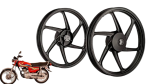 Motorcycle Honda CG125 Star Alloy Rim Front Rear With Hub Plates - Image 5