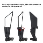 Side View Mirrors SVM38 – Kawasaki H2 Wing Style Big Rear Mirror – CNC Machined – Motorcycle - Image 4