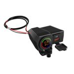 Mobile Charger MC08 – Dual USB Type C Port – Quick QC 3.0 Temperature Voltmeter – Motorcycle - Image 2