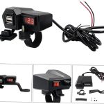 Mobile Charger MC08 – Dual USB Type C Port – Quick QC 3.0 Temperature Voltmeter – Motorcycle