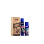 KOBY Chain Maintenance Kit Chain Cleaner Chain Lube Cleaning Brush Cloth