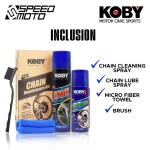 KOBY Chain Maintenance Kit Chain Cleaner Chain Lube Cleaning Brush Cloth - Image 3