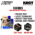 KOBY Chain Maintenance Kit Chain Cleaner Chain Lube Cleaning Brush Cloth - Image 5