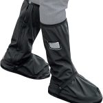 Waterproof Shoes Cover with Reflector Rain Snow Boots Black Reusable Covers Gear for Motorcycle Fishing