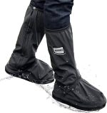 Waterproof Shoes Cover with Reflector Rain Snow Boots Black Reusable Covers Gear for Motorcycle Fishing - Image 2