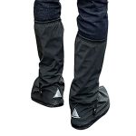 Waterproof Shoes Cover with Reflector Rain Snow Boots Black Reusable Covers Gear for Motorcycle Fishing - Image 4