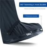 Waterproof Shoes Cover with Reflector Rain Snow Boots Black Reusable Covers Gear for Motorcycle Fishing - Image 6