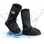 Waterproof Shoes Cover with Reflector Rain Snow Boots Black Reusable Covers Gear for Motorcycle Fishing - Image 5