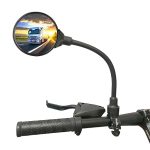 Bike Mirror, Adjustable Bike Mirrors Handlebar Rearview Mirror, Acrylic Convex Round Bike Rear View Mirrors for Handlebars, Bicycle Mirror For E-bike Scooter - Image 3