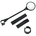 Bike Mirror, Adjustable Bike Mirrors Handlebar Rearview Mirror, Acrylic Convex Round Bike Rear View Mirrors for Handlebars, Bicycle Mirror For E-bike Scooter