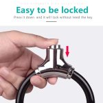 Allnice Mini Bike Lock Cable Portable Anti-Theft Bike Bicycle Lock Security Cycling Cable Lock Zinc Alloy Senior Waterproof Travel Luggage Locks Helmet Lock - Image 2