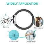 Allnice Mini Bike Lock Cable Portable Anti-Theft Bike Bicycle Lock Security Cycling Cable Lock Zinc Alloy Senior Waterproof Travel Luggage Locks Helmet Lock - Image 4