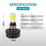 Bike Led Headlight Bulb M6 Headlight Lamp with Flasher 3 in 1 Modes for Motorcycle Universal - Image 5