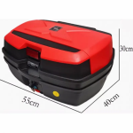 JDR Top Box 45 Liter Dual Color Red Black Back Box with Backlight High Quality Unbreakable ABS - Image 10