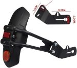 Motorcycle Universal Rear Mudguard Rear Wheel fender with Yellow Red Reflectors Splash Guard Rear Wheel Cover Splash Guard Mudguard For Yamaha , Suzuki, Honda Bikes - Image 6