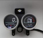 Motorcycle Digital Dual Point Speedometer Odometer For Suzuki GS150 Honda CG125 CD70 LED Digital RPM Waterproof Moto Gauge Dash Instrument With Bracket - Image 2