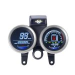 Motorcycle Digital Dual Point Speedometer Odometer For Suzuki GS150 Honda CG125 CD70 LED Digital RPM Waterproof Moto Gauge Dash Instrument With Bracket - Image 3