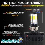 Bike Led Headlight Bulb M6 Headlight Lamp with Flasher 3 in 1 Modes for Motorcycle Universal - Image 6
