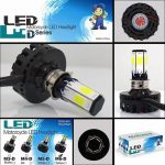Bike Led Headlight Bulb M6 Headlight Lamp with Flasher 3 in 1 Modes for Motorcycle Universal