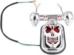 Motorcycle Back Light Modified Skull Ghost Head Rear Taillights Brake Lights Running Lights - Image 8