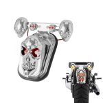 Motorcycle Back Light Modified Skull Ghost Head Rear Taillights Brake Lights Running Lights - Image 7