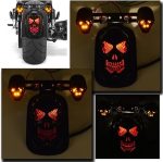 Motorcycle Back Light Modified Skull Ghost Head Rear Taillights Brake Lights Running Lights - Image 10