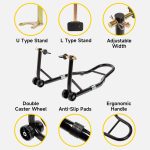 Swingarm Motorcycle Paddock Rear Wheel Lift Heavy Bike Stand - Image 5