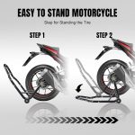 Swingarm Motorcycle Paddock Rear Wheel Lift Heavy Bike Stand - Image 9