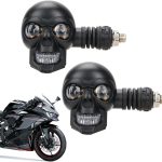 Motorcycle Light,12V Skull Head LED Turn Signal Motorcycle Lights | Waterproof Turn Signal Skeleton Auxiliary Lighting Car Accessories for Diving Street Truck