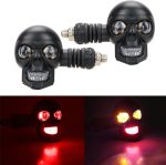 Motorcycle Light,12V Skull Head LED Turn Signal Motorcycle Lights | Waterproof Turn Signal Skeleton Auxiliary Lighting Car Accessories for Diving Street Truck - Image 5