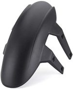 Universal Motorcycle Rear Wheel Cover Fender Splash Guard Mudguard + Bracket kit Black - Image 2