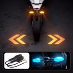 Motorcycle Accessories Colorful Motorcycle LED Turn Signal Light with Bright Arrow Projector Lamp - Image 10