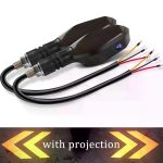 Motorcycle Accessories Colorful Motorcycle LED Turn Signal Light with Bright Arrow Projector Lamp - Image 2