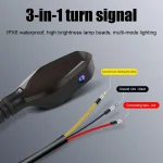Motorcycle Accessories Colorful Motorcycle LED Turn Signal Light with Bright Arrow Projector Lamp - Image 5