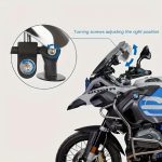 Motorcycle 180° Wide-Angle Convex Rearview Mirror for Windshield Touring Racing Adventure Motorbikes, Panoramic Vision Helmet-Mounted Auxiliary Reversing Mirror for All-Terrain Vehicles - Image 7