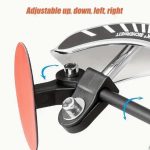 Motorcycle 180° Wide-Angle Convex Rearview Mirror for Windshield Touring Racing Adventure Motorbikes, Panoramic Vision Helmet-Mounted Auxiliary Reversing Mirror for All-Terrain Vehicles - Image 3