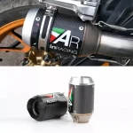 Motorcycle Exhaust Shorty Mini E32 Carbon Fiber Small High Quality and Loud Bass - Image 3