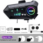 Y10 Motorcycle Helmet Headset Bluetooth 5.3 Voice Contro Motorcycle Wireless Hands-on Talking Headset Waterproof