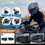 Y10 Motorcycle Helmet Headset Bluetooth 5.3 Voice Contro Motorcycle Wireless Hands-on Talking Headset Waterproof - Image 4