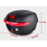 Moto Box Universal Motorcycle Side Tool Box Luggage Hard Case Small Motorcycle Tail Box - Image 6