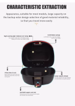 Moto Box Universal Motorcycle Side Tool Box Luggage Hard Case Small Motorcycle Tail Box - Image 4
