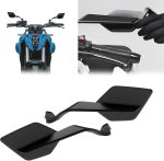 Stealth Max Wing Mirrors Kawasaki Ninja Universal Motorcycle Side Rear View Mirror - Image 2