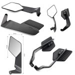 Stealth Max Wing Mirrors Kawasaki Ninja Universal Motorcycle Side Rear View Mirror - Image 4