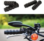 HTTMT- TRHB114C-25 - Chrome 1" 25mm Rubber Hand Grip Compatible with Harley Davidson FXDWG Dyna Wide Glide - Image 3