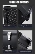 JDR Motorcycle Storage Box 45 Litres ABS Delivery Box /Motorcycle Luggage Box/Motorcycle top  Box - Image 4